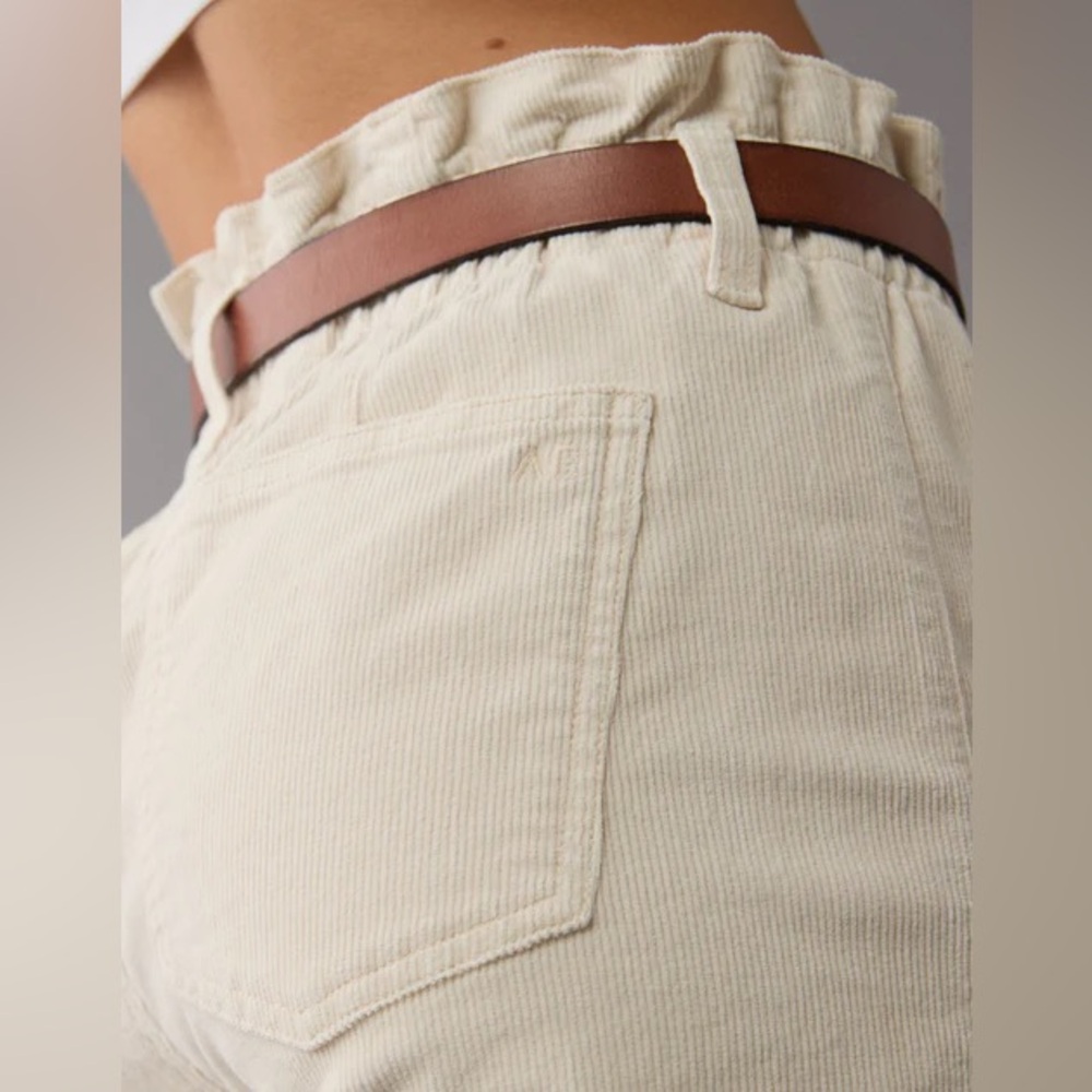 American Eagle High waisted paper-bag pants in cord - Picture 2 of 9
